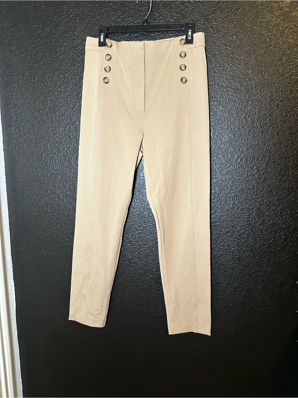 NWT Ann Taylor The Audrey High Rise Skinny Tapered Tan Stretch Khaki Pant 12